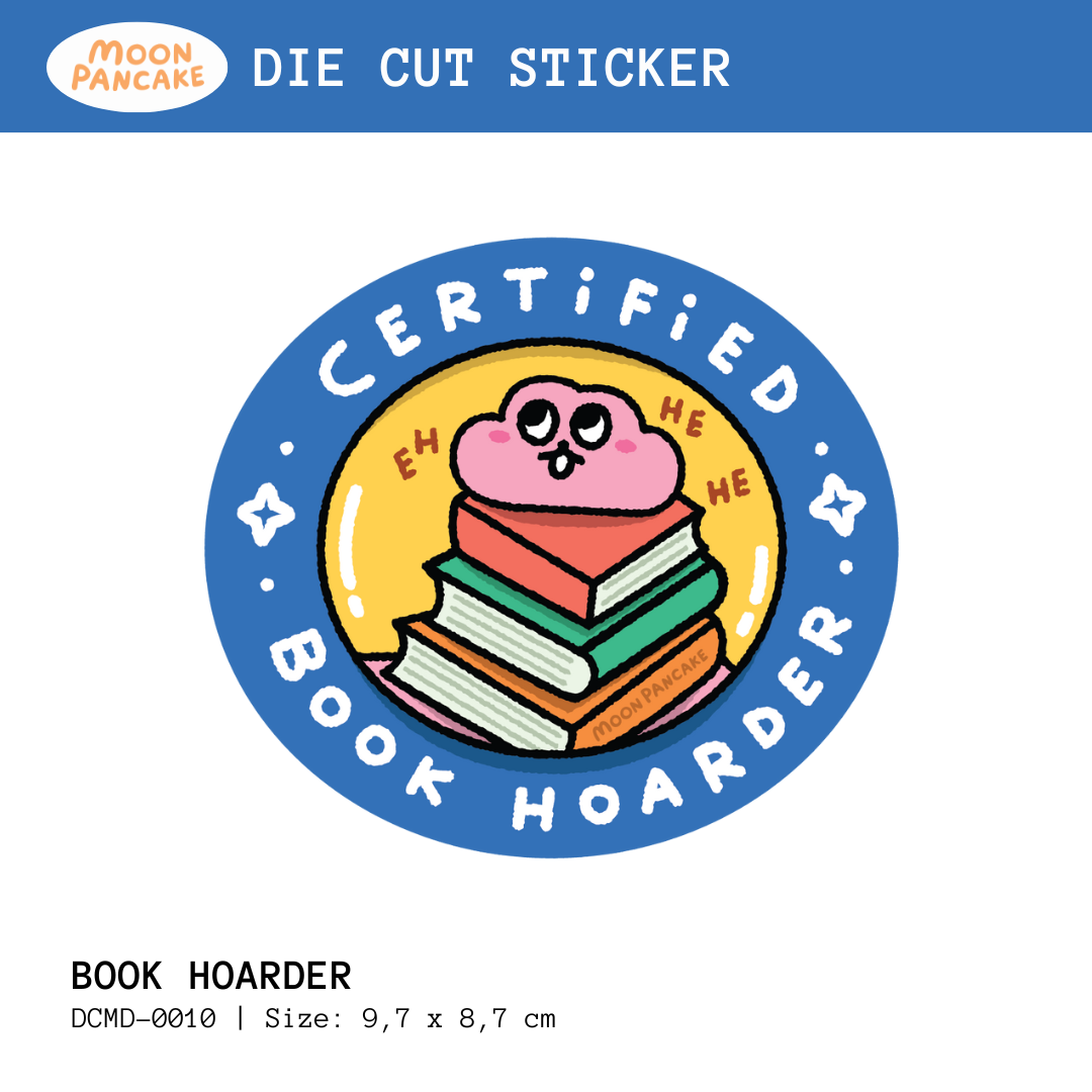 Die Cut Sticker (Stiker Koper) - Certified Book Hoarder