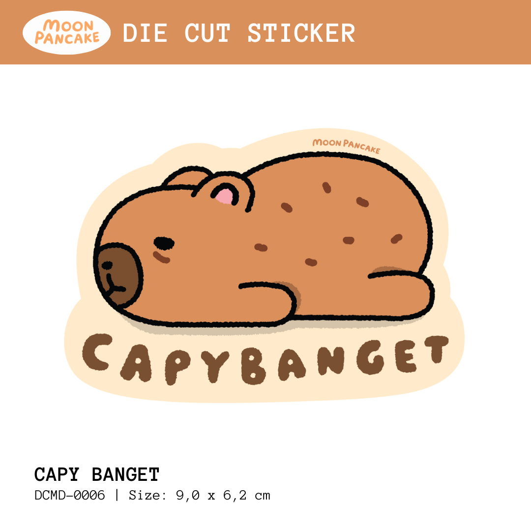 Die Cut Sticker (Stiker Koper) - Capy Banget