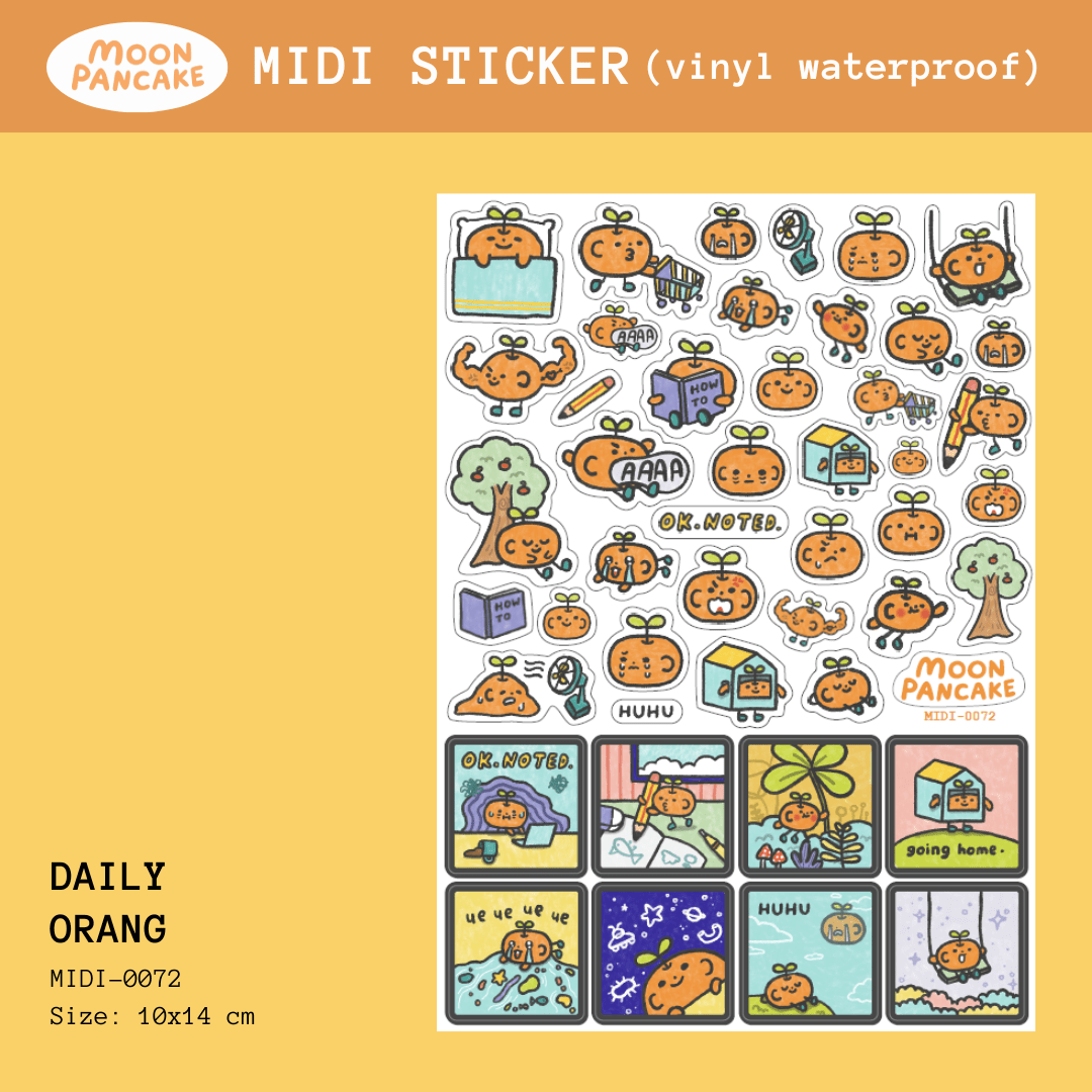 Midi Sticker - Daily si Orange