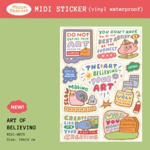 Midi Sticker - The Art of Believing in Your Art