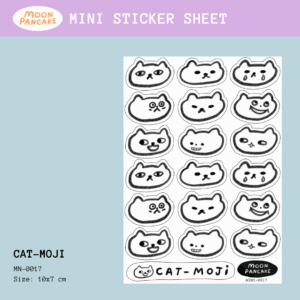 Mini Sticker - Cat Moji