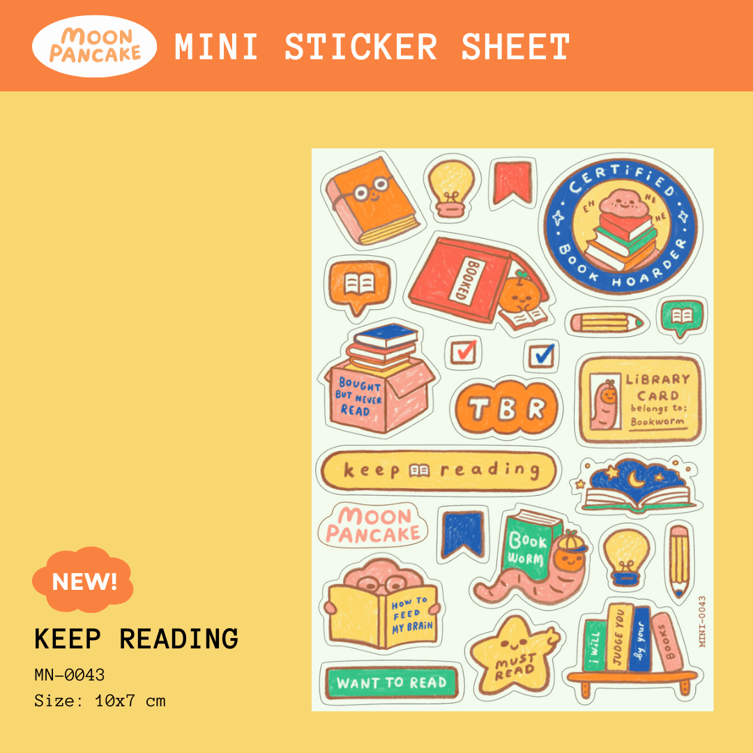Mini Sticker - Keep Reading
