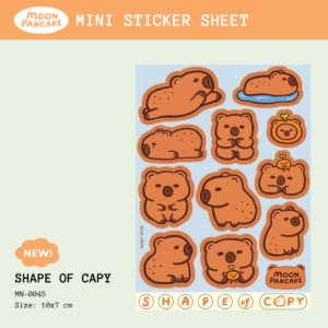 Mini Sticker - Shape of Capy