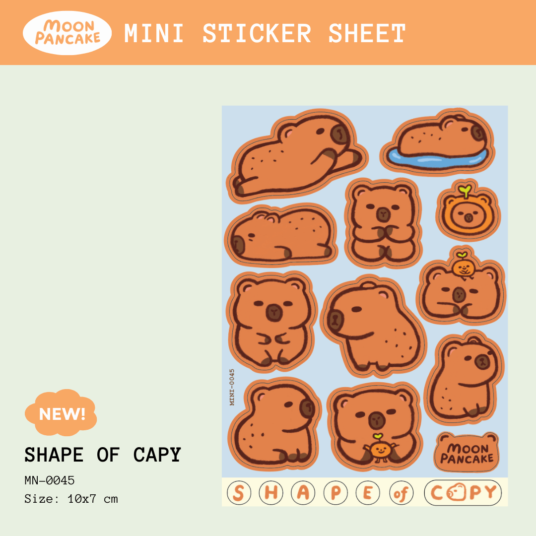 Mini Sticker - Shape of Capy